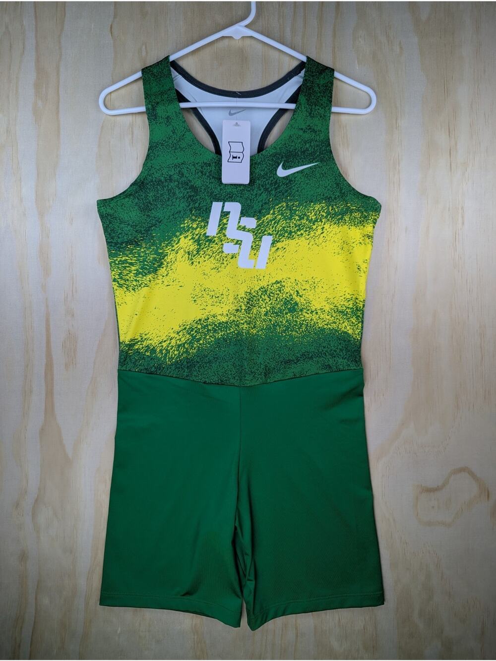Nike Women's Medium Track Field Speed Suit Unitard Nike State University Sample